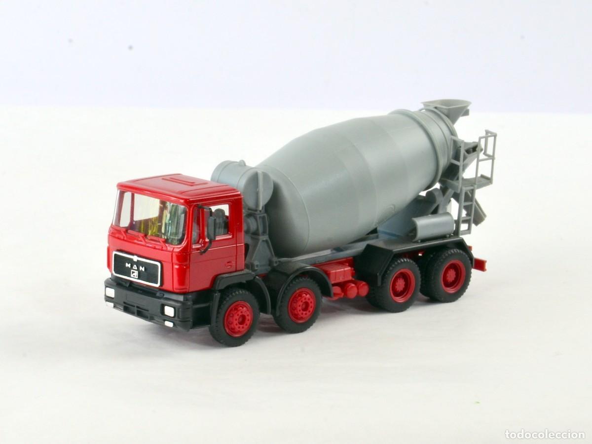 Coches a escala: Herpa Escala 1:87 H0 Cami&oacute;n Hormigonera MAN F90 4 Ejes