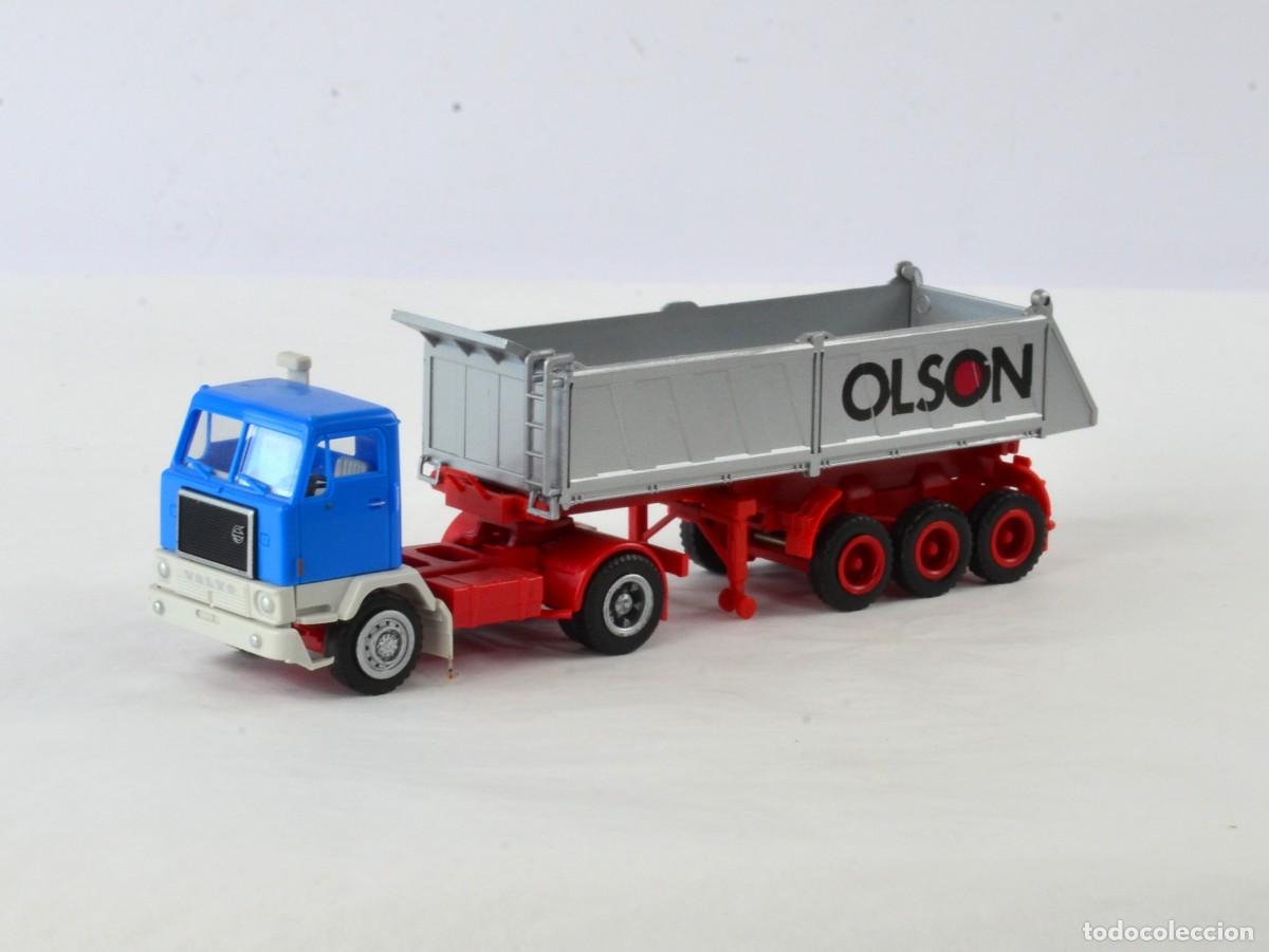 Coches a escala: Herpa Albedo Escala 1:87 H0 Cami&oacute;n Volquete Articulado Volvo F88 Olson