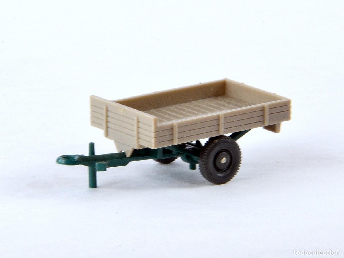 Coches a escala: Wiking Escala 1:87 H0 Antiguo Remolque Agr&iacute;cola Allgaier 1958 - 83