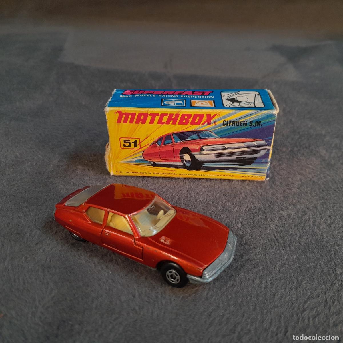 Auto in scala: CH-303. COCHE MATCHBOX CITRO&Euml;N S.M. N&Uacute;MERO 51 DE LESNEY PRODUCTS. A&Ntilde;O 1971 CA