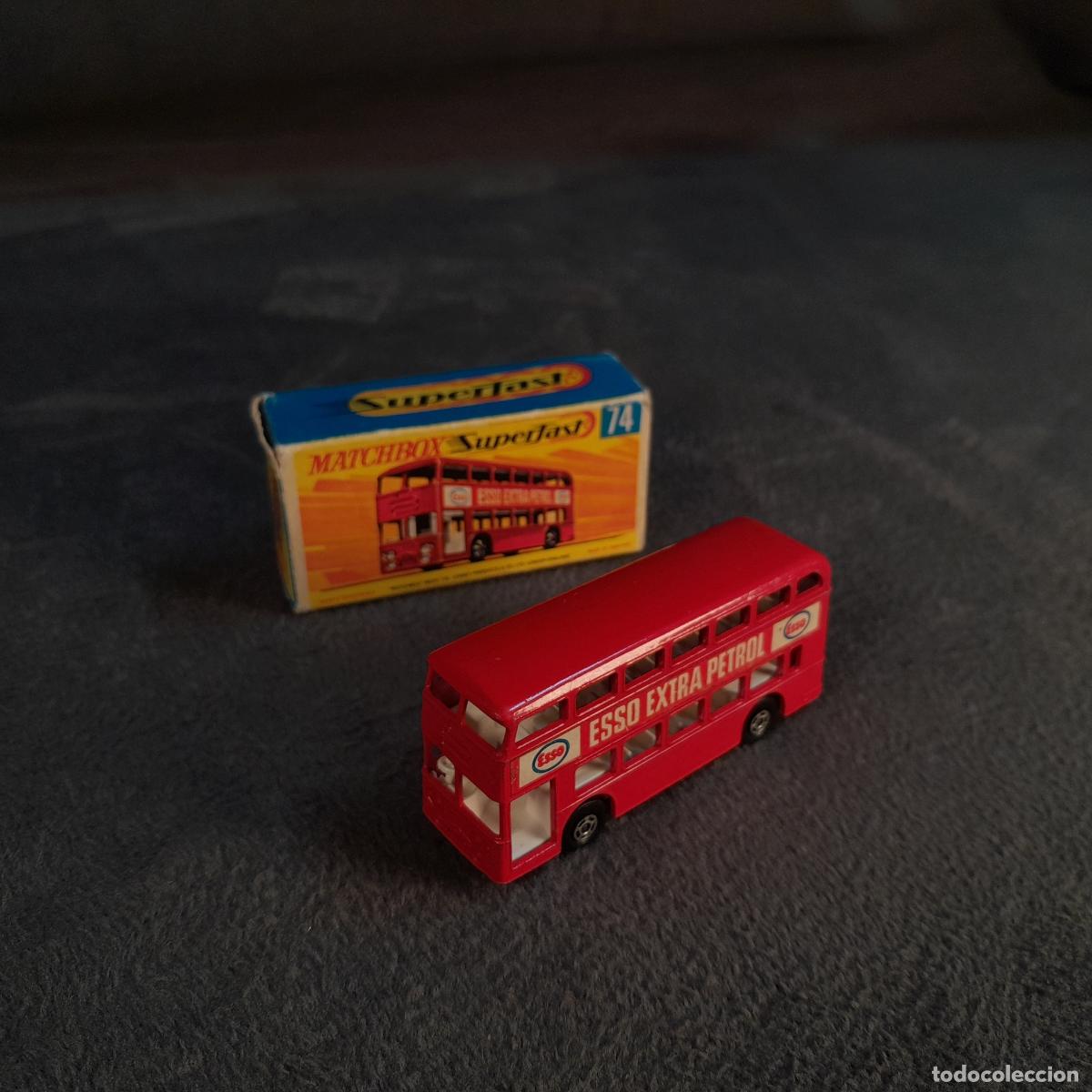 Modellautos: CH-309. COCHE MATCHBOX DAIMLER BUS &rdquo;ESSO EXTRA PETROL&rdquo;, REF. 74, SUPERFAST. 1970 CA