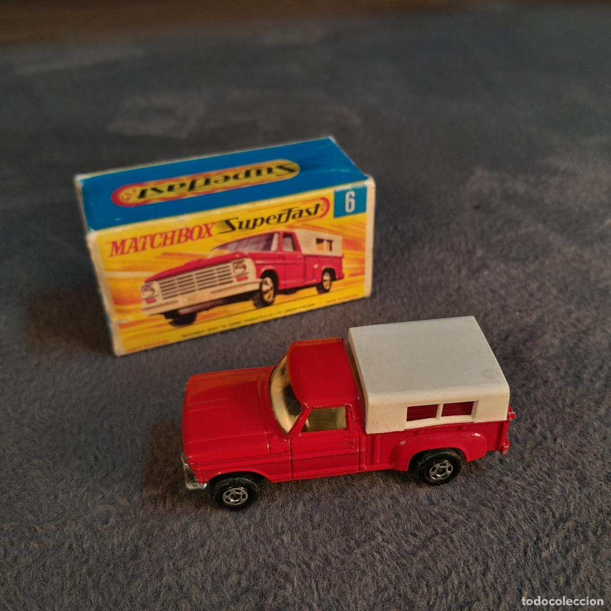 Auto in scala: CH-318. COCHE FORD PICK-UP (N.&ordm; 6), MATCHBOX SUPERFAST. A&Ntilde;O 1970