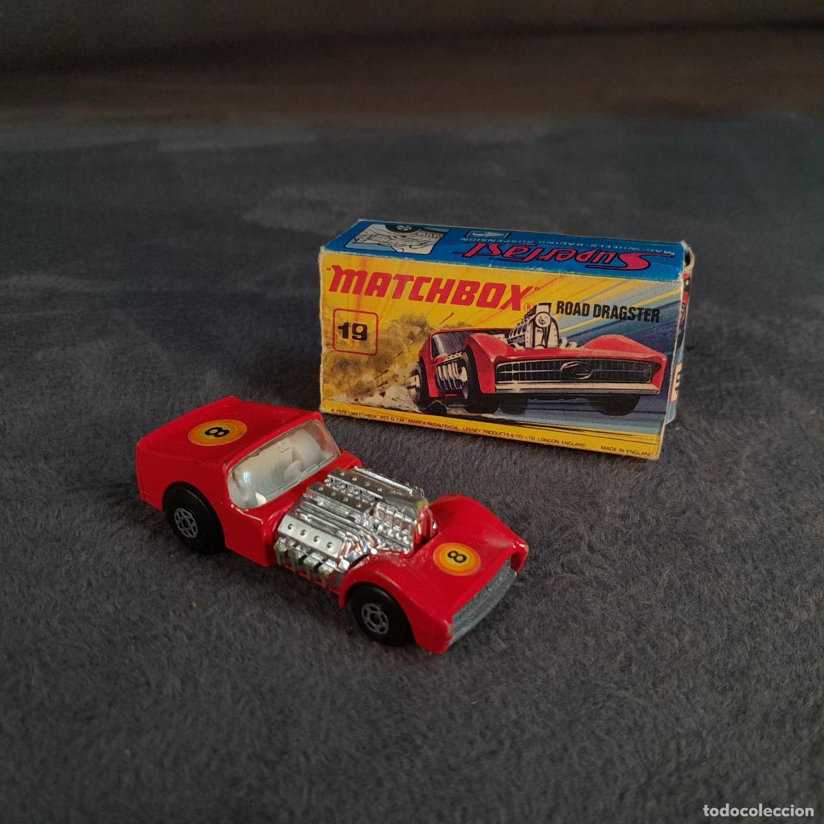 Auto in scala: CH-321. COCHE MATCHBOX ROAD DRAGSTER (N&Uacute;MERO 19), SERIE SUPERFAST. A&Ntilde;O 1970