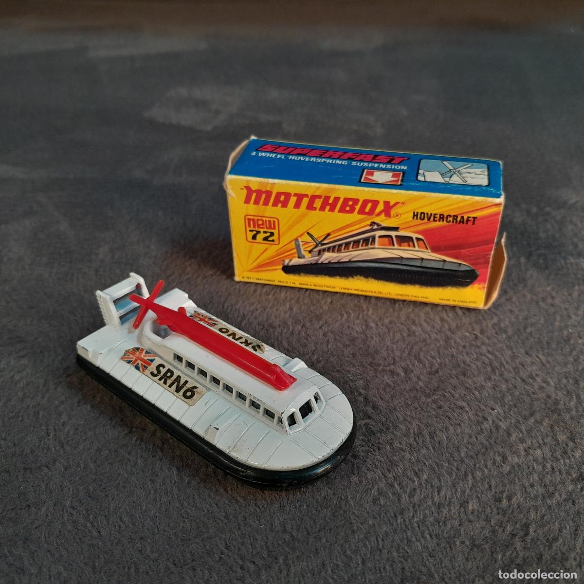 Coches a escala: CH-323. AERODESLIZADOR MATCHBOX HOVERCRAFT SRN6 N&Uacute;MERO 72, SERIE SUPERFAST. A&Ntilde;O 1972