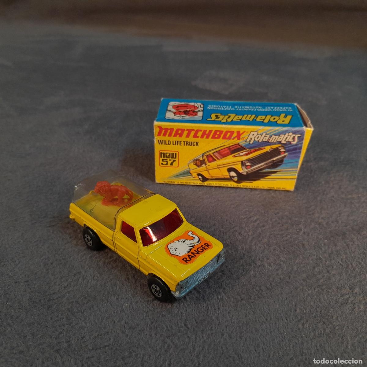 Coches a escala: CH-333. COCHE MATCHBOX ROLA-MATICS WILD LIFE TRUCK N&ordm; 57. A&Ntilde;O 1973