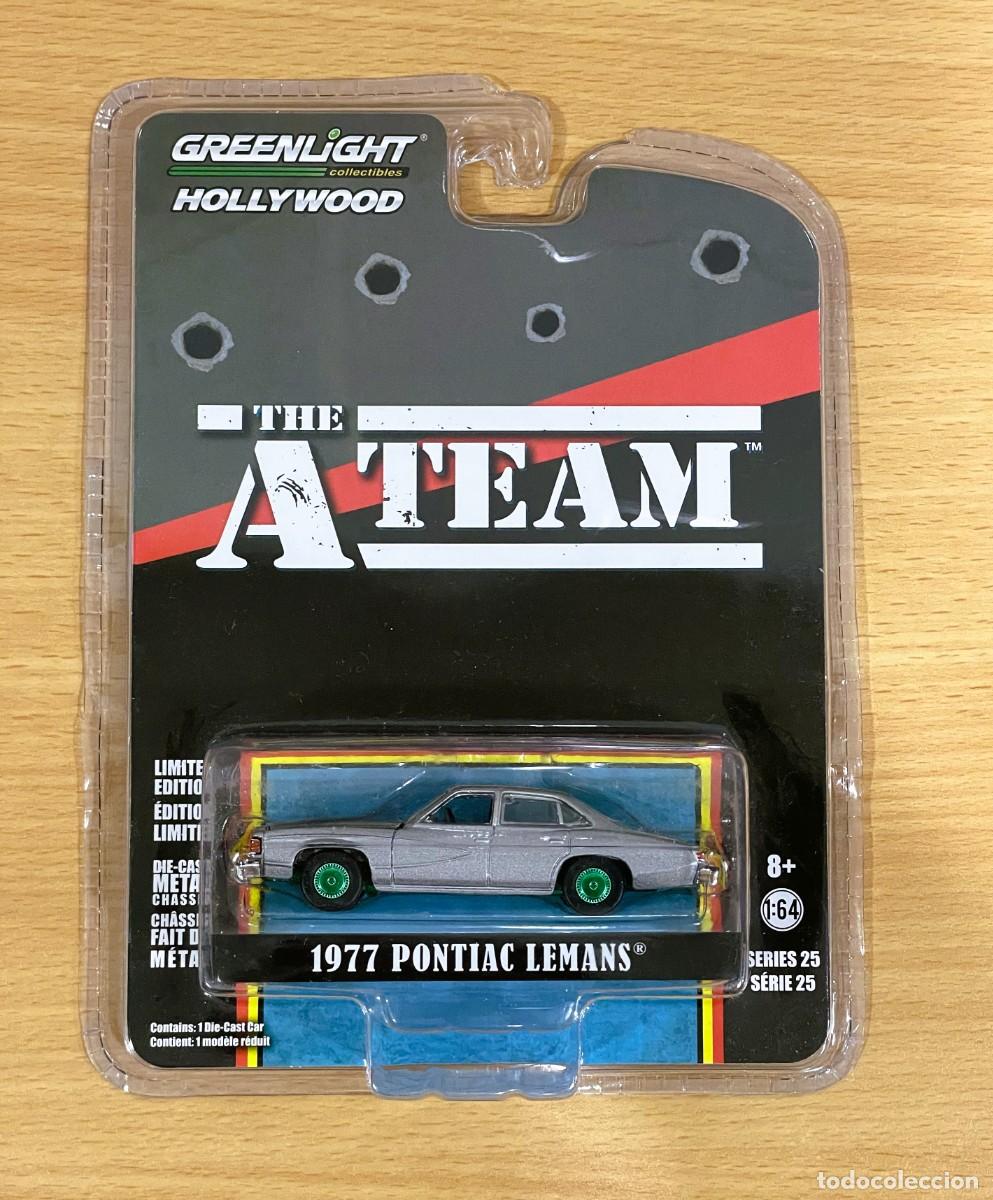 Coches a escala: DIECAST GREENLIGHT 1/64 SERIE TV EL EQUIPO A - PONTIAC LEMANS 1977 CON LLANTAS VERDES