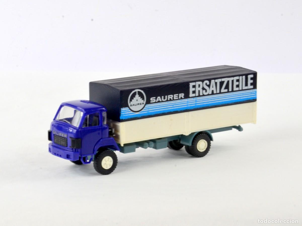Coches a escala: Roskopf Escala 1:87 H0 Cami&oacute;n Saurer D290/330 Saurer con Remolque Ersatzteile
