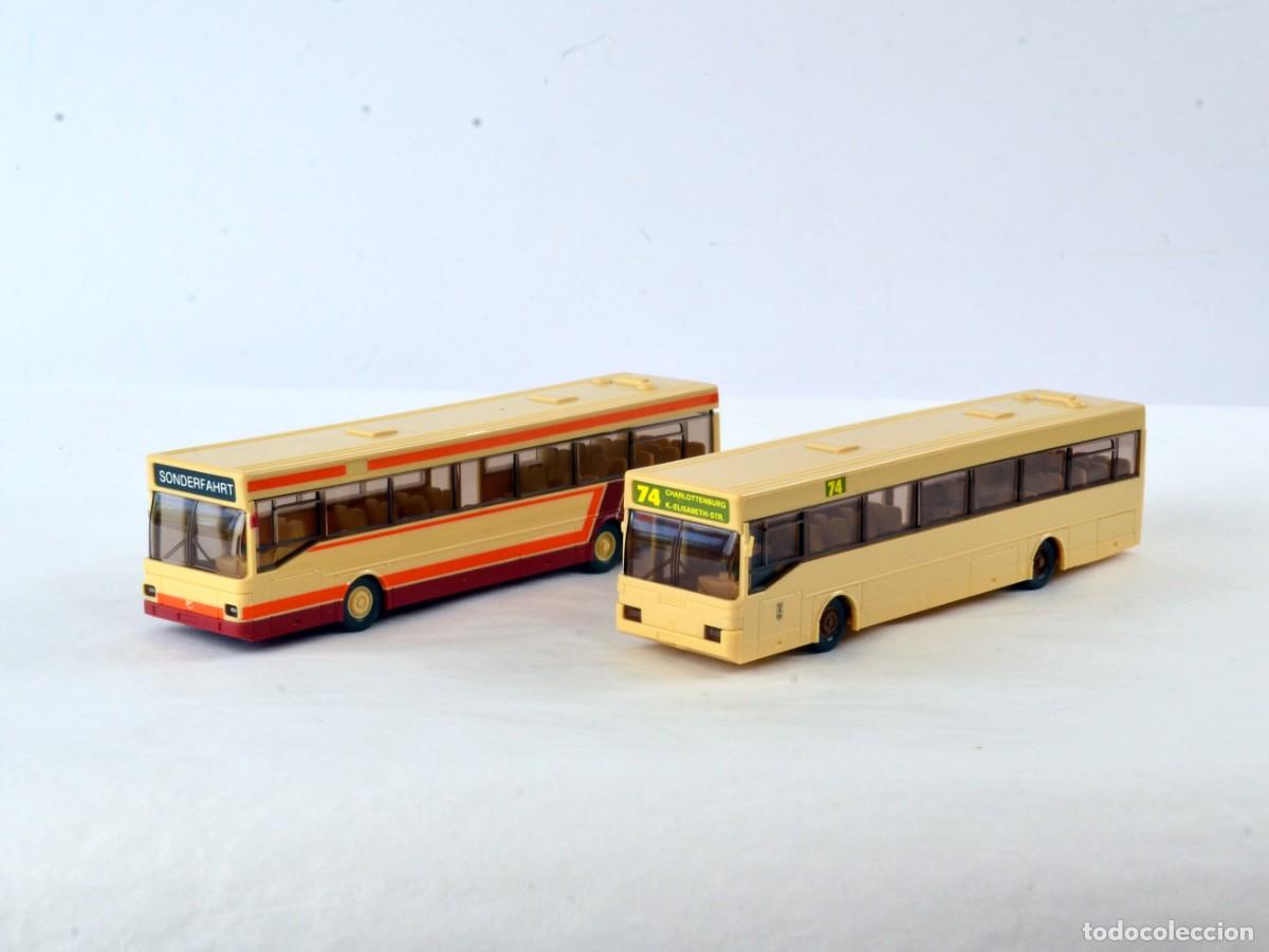 Coches a escala: Wiking Escala 1:87 H0 Lote de Dos Autobuses Mercedes Benz O405 para Arreglar
