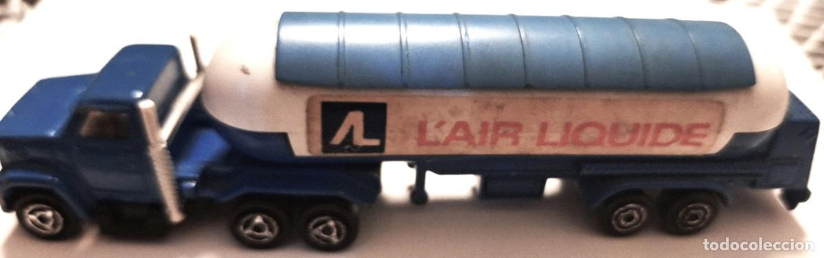 Coches a escala: COCHE ESCALA 1/100 ANTIGUO - CAMION CISTERNA AIR LIQUIDE - A&Ntilde;OS 80 - MARCA MAJORETTE - BUEN ESTADO