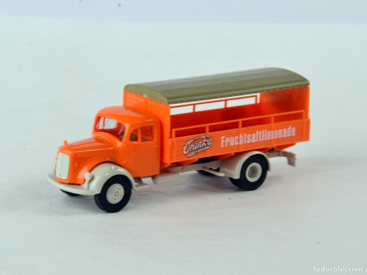 Coches a escala: Brekina Escala 1:87 H0 Cami&oacute;n Mercedes Benz L311 Oranka Impecable con Caja