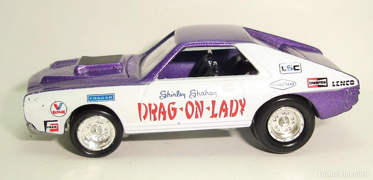 Coches a escala: DRAGSTERS USA AMX DRAG ON LADY JOHNNY LIGHTNING ESCALA 1:64 TIPO HOT WHEELS MARCHBOX