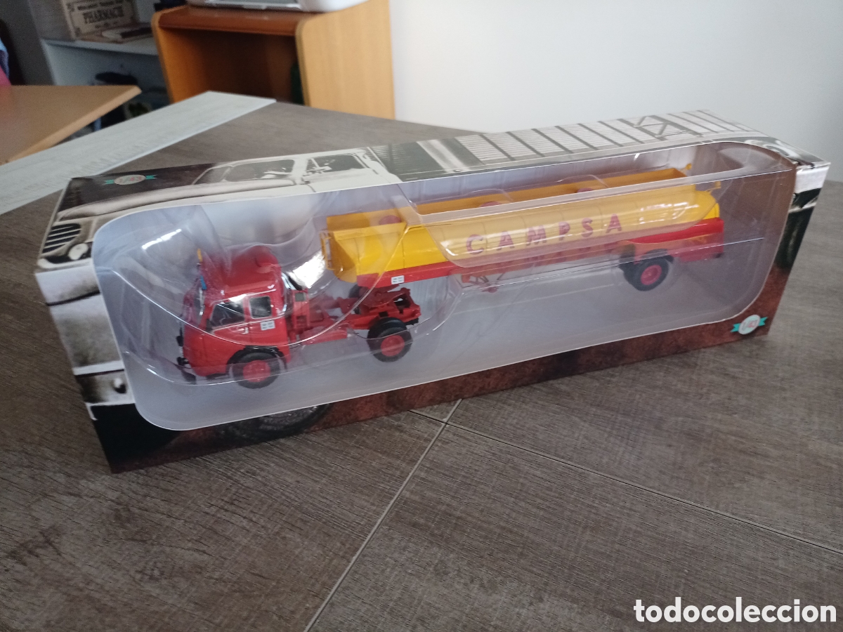 Coches a escala: Cami&oacute;n Pegaso IIZ 203 de Campsa Mofletes Scala 1/43 colecci&oacute;n Altaya nuevo a estrenar en caja
