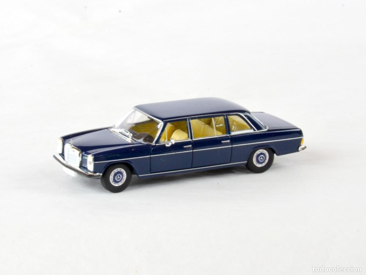 Coches a escala: Brekina Starmada Escala 1:87 H0 Mercedes Benz 220D Largo Azul Impecable con Caja