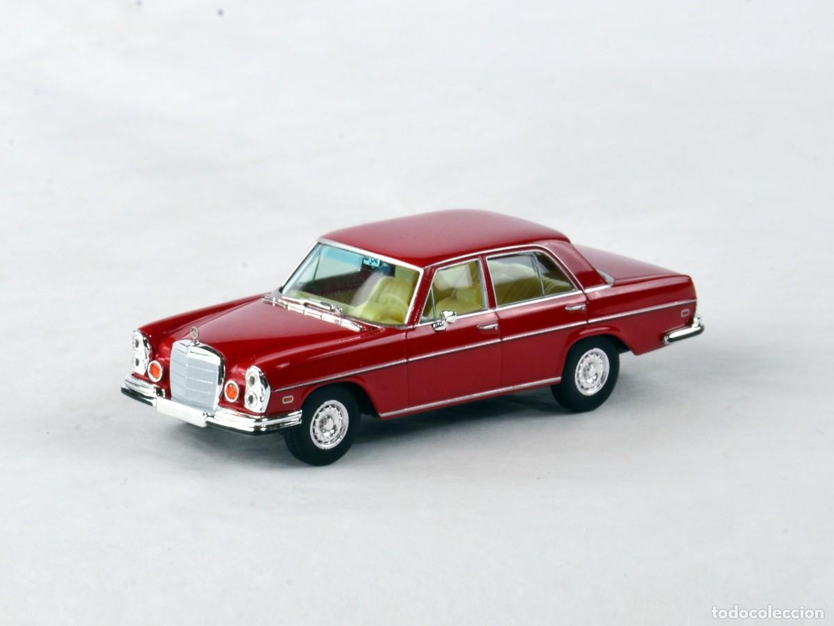 Coches a escala: Brekina Starmada Escala 1:87 H0 Mercedes Benz 280SE 4.5 EEUU Rojo Impecable con Caja