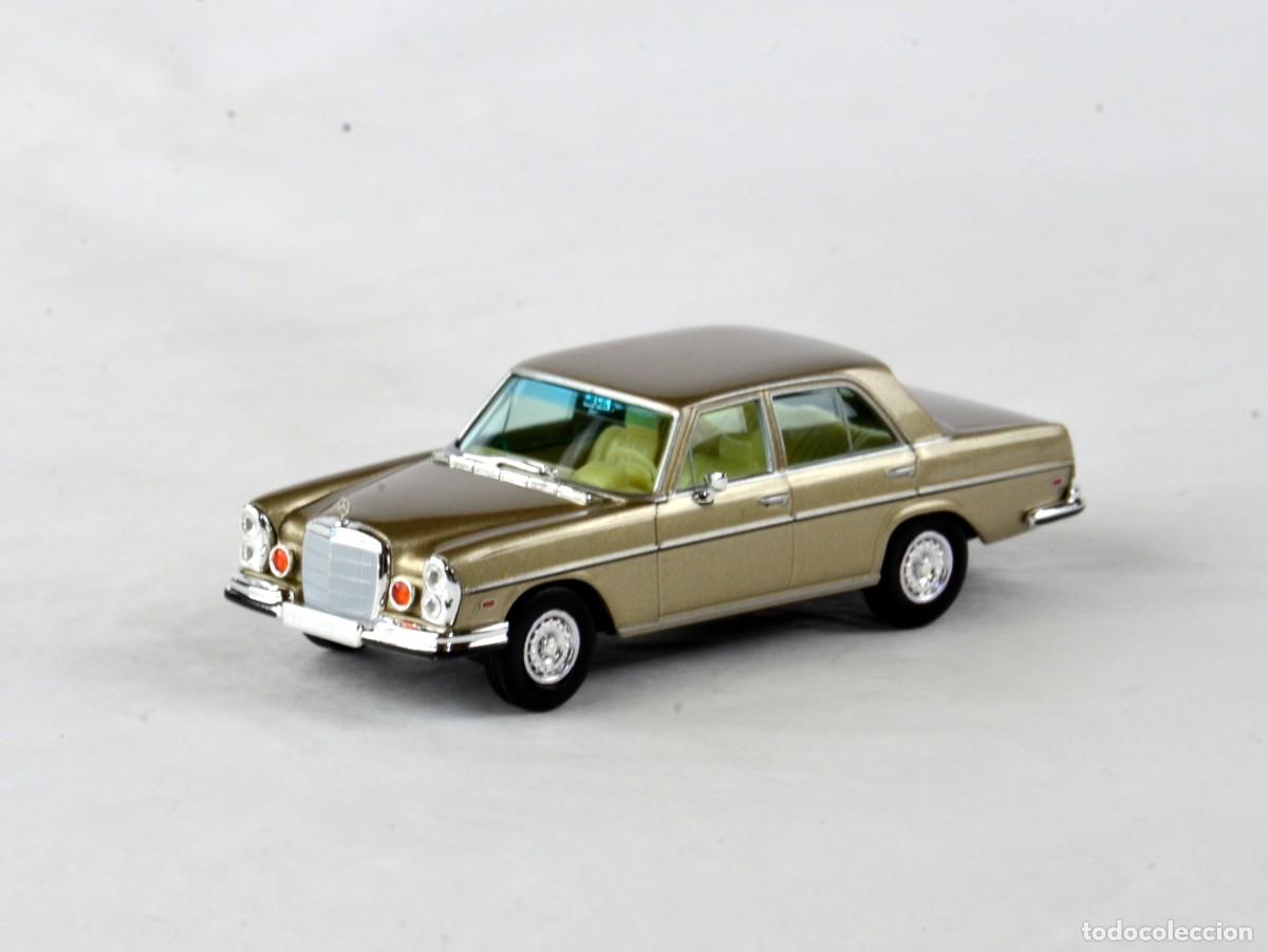 Coches a escala: Brekina Starmada Escala 1:87 H0 Mercedes Benz 280SE 4.5 EEUU Dorado Impecable con Caja