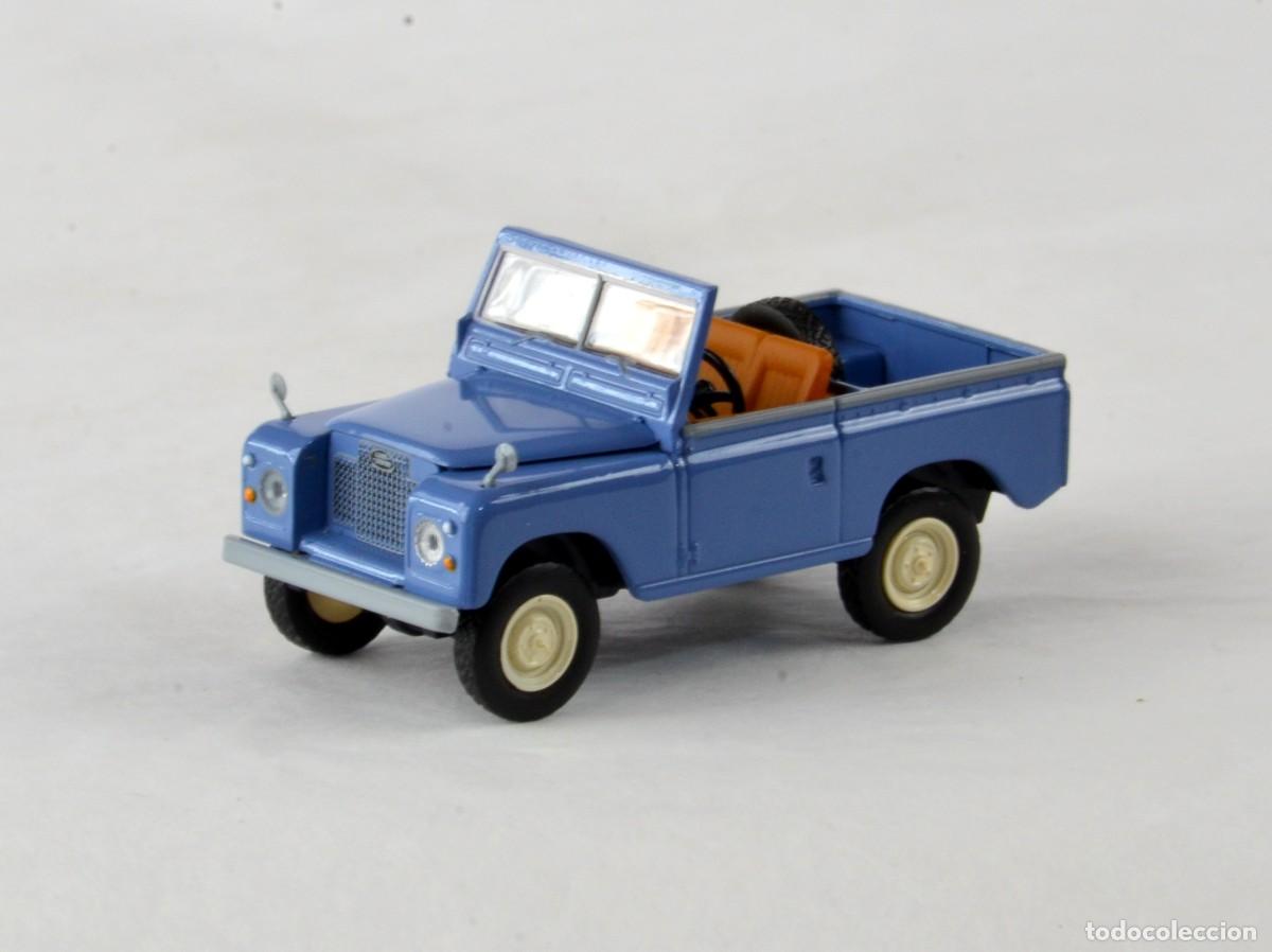 Coches a escala: Brekina Starmada Escala 1:87 H0 Land Rover 88 Azul Impecable con Caja
