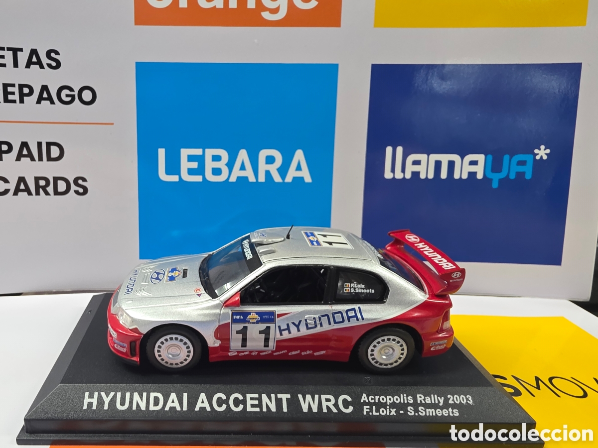 Coches a escala: Hyundai Accent WRC Acr&oacute;polis escala 1/43