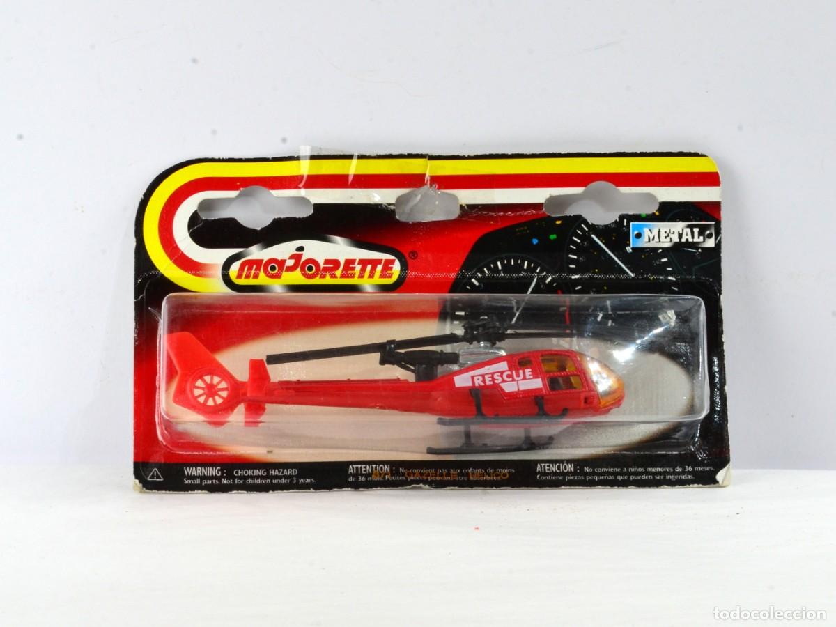 Coches a escala: Majorette Escala H0 1:70 Helic&oacute;ptero Gazelle Rescue Impecable No 1:87