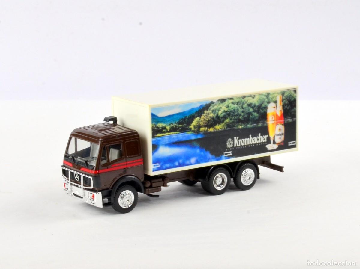 Coches a escala: Herpa Escala 1:87 H0 Cami&oacute;n Mercedes Benz SK Krombacher