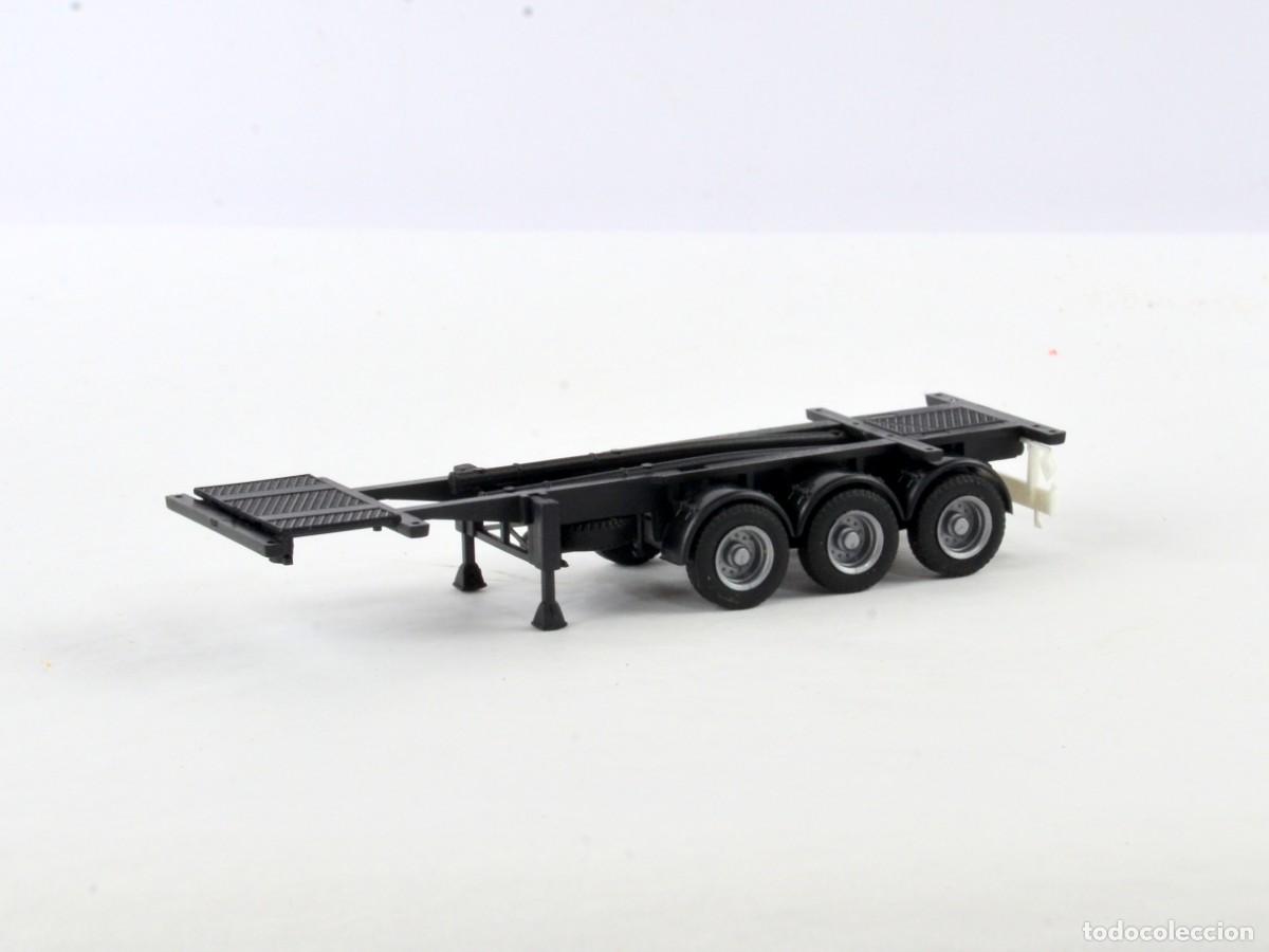 Coches a escala: Escala 1:87 H0 Semirremolque para Contenedores 20-30&rdquo; Negro