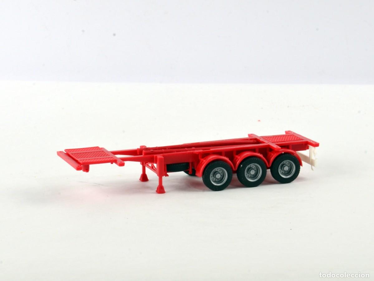 Coches a escala: Escala 1:87 H0 Semirremolque para Contenedores 20-30&rdquo; Rojo
