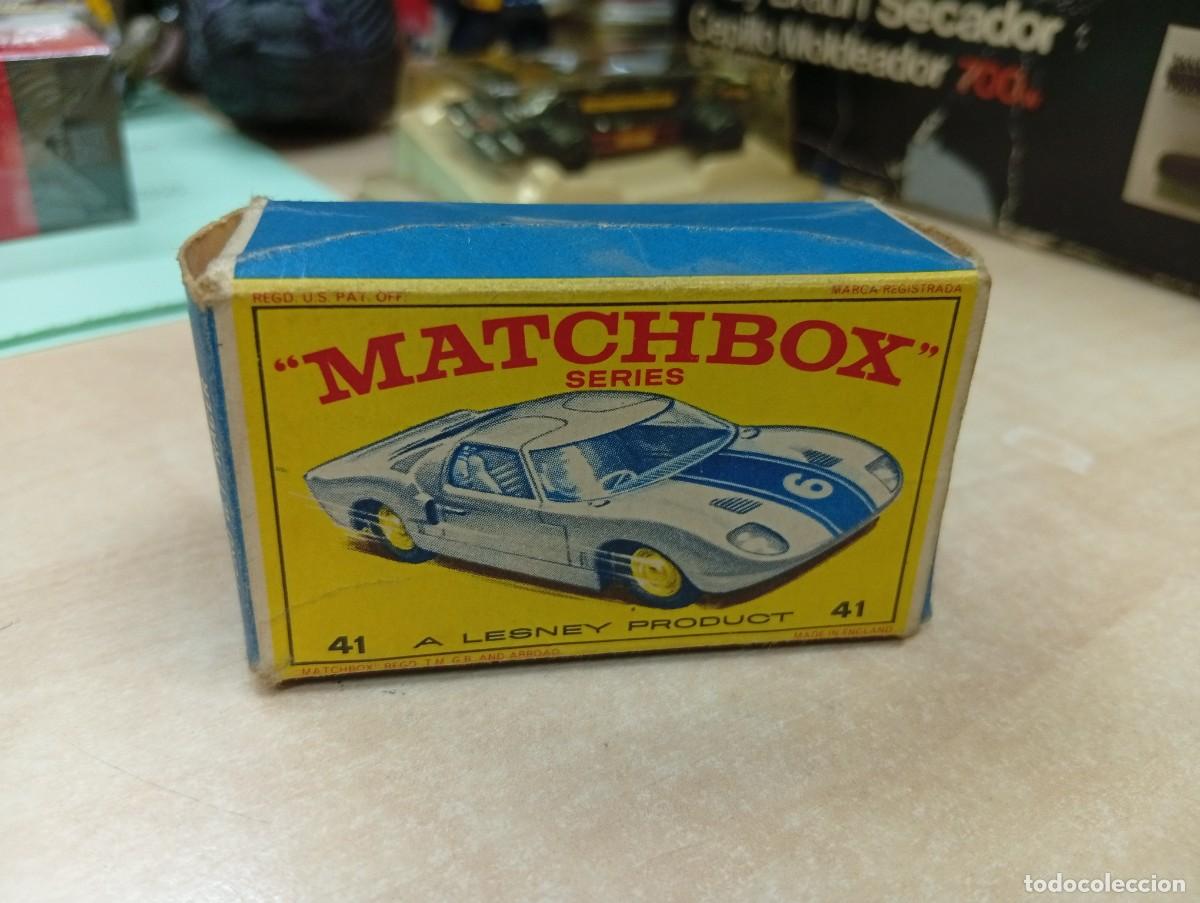 Coches a escala: Caja original Marchbox series Ford GT Racer.Solo la caja.