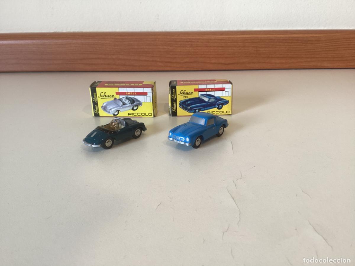 Voitures &agrave; l'&eacute;chelle: Mercedes 190 SL Porsche 356 Cabrio Schuco Piccolo 1/87