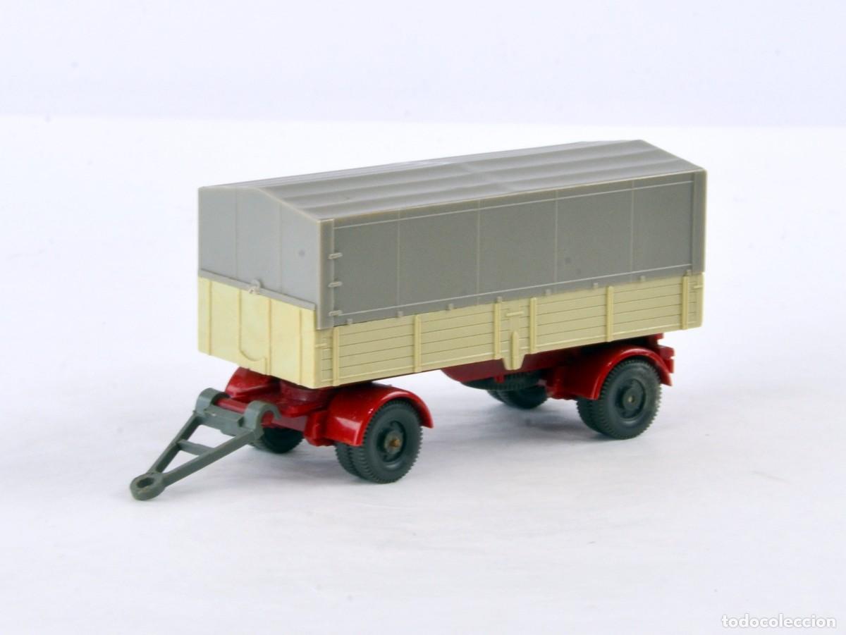 Coches a escala: Wiking 1:87 H0 Antiguo Remolque Tipo 8 de 2 Ejes y Ruedas Gemelas 1966 - 79