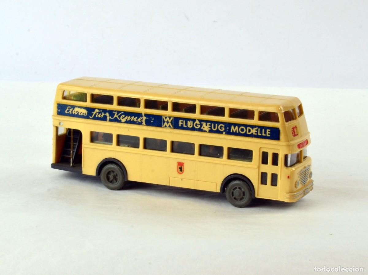 Coches a escala: Wiking Escala 1:87 H0 Antiguo Autob&uacute;s Doble Piso B&uuml;ssing D2U Trinkt Milch 1972 - 77