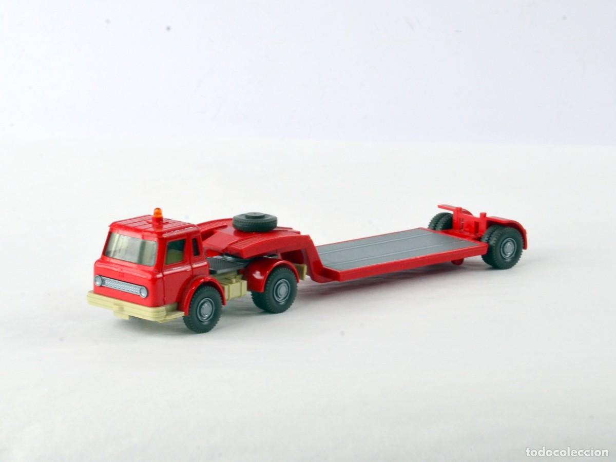 Coches a escala: Wiking Escala 1:87 H0 Antiguo Cami&oacute;n Articulado G&oacute;ndola International 1970 - 74