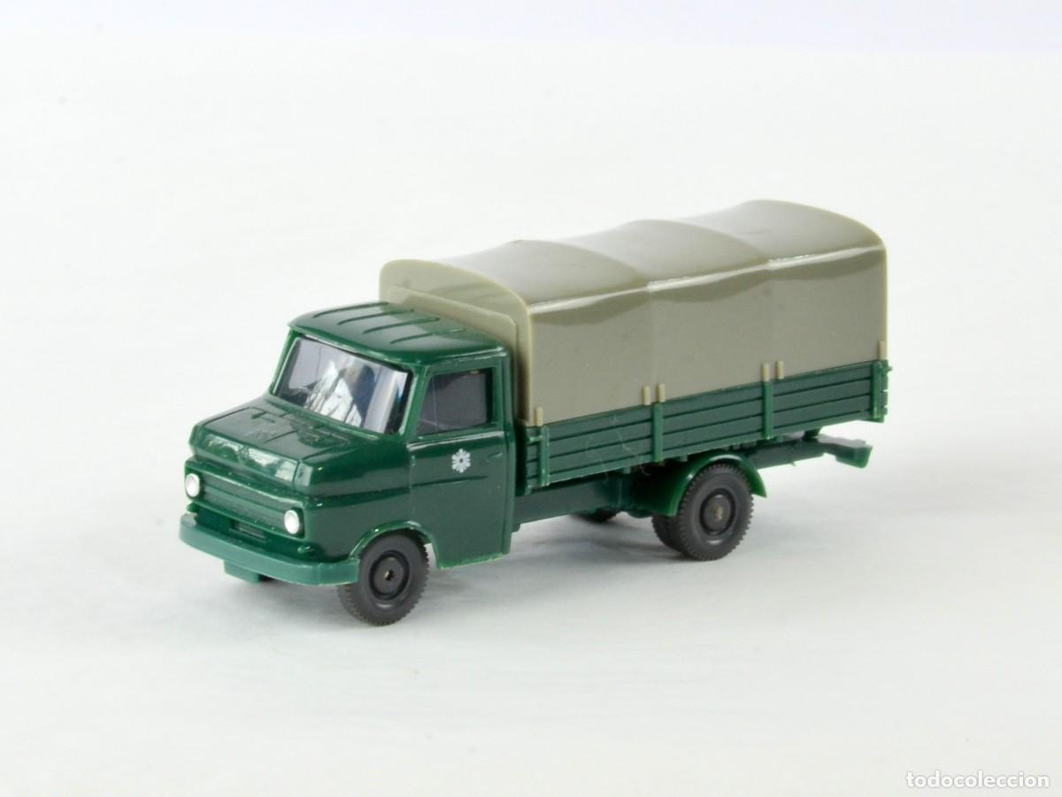 Coches a escala: Wiking Escala 1:87 H0 Antiguo Opel Blitz 1965 Polizei 1973 - 82