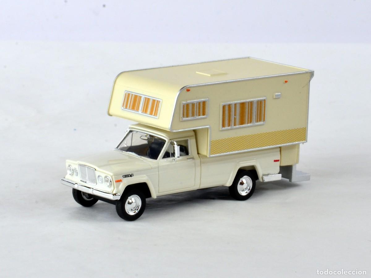 Coches a escala: Brekina Escala 1:87 H0 Jeep Gladiator Camper Blanco Impecable con Caja