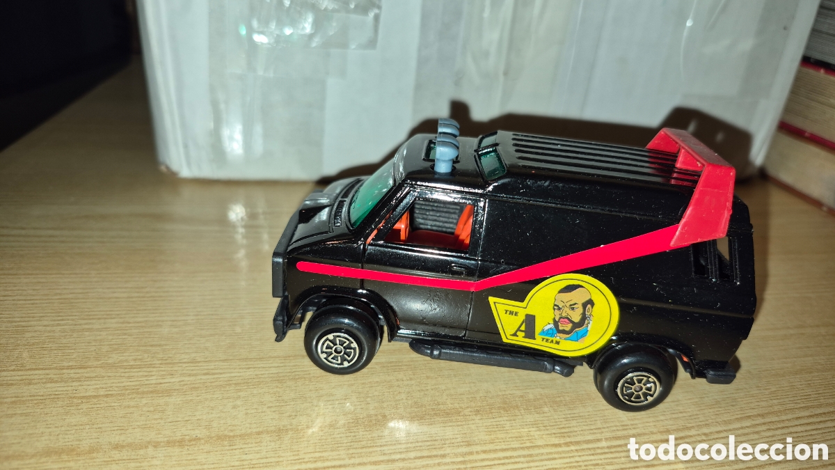 Coches a escala: Furgoneta juguete Equipo A Guisval A&ntilde;os 80 - S&iacute;mbolo del Equipo A en los