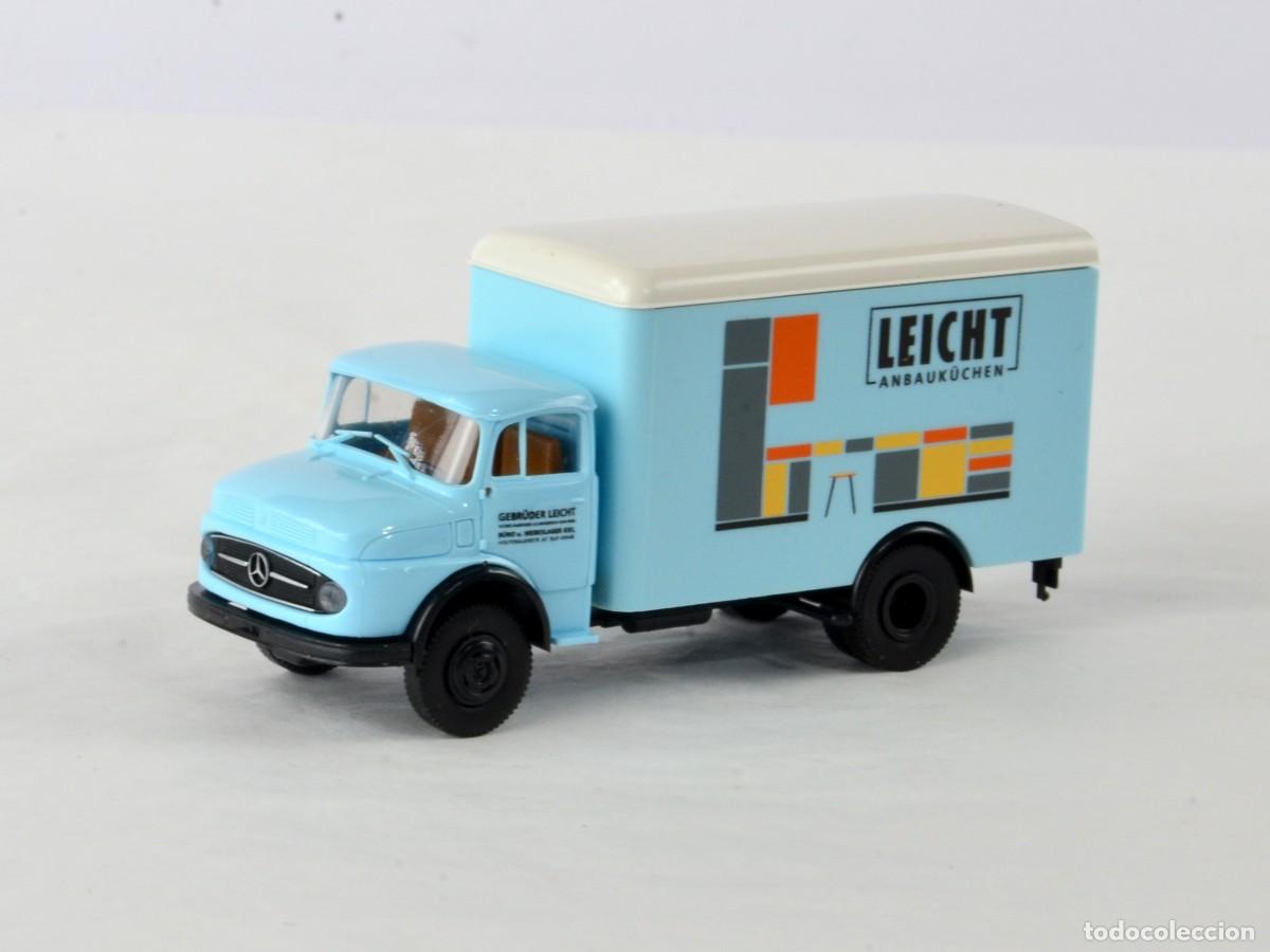 Coches a escala: Brekina Escala 1:87 H0 Cami&oacute;n Mercedes Benz L322 Leicht Impecable con Caja