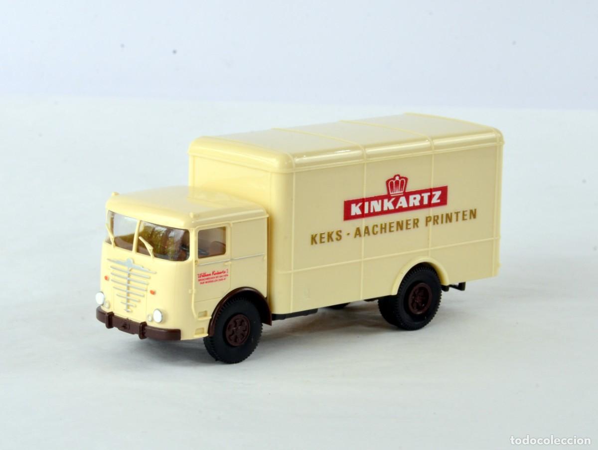 Coches a escala: Brekina Escala H0 1:87 Cami&oacute;n B&uuml;ssing LU11 Kinkartz Impecable con Caja