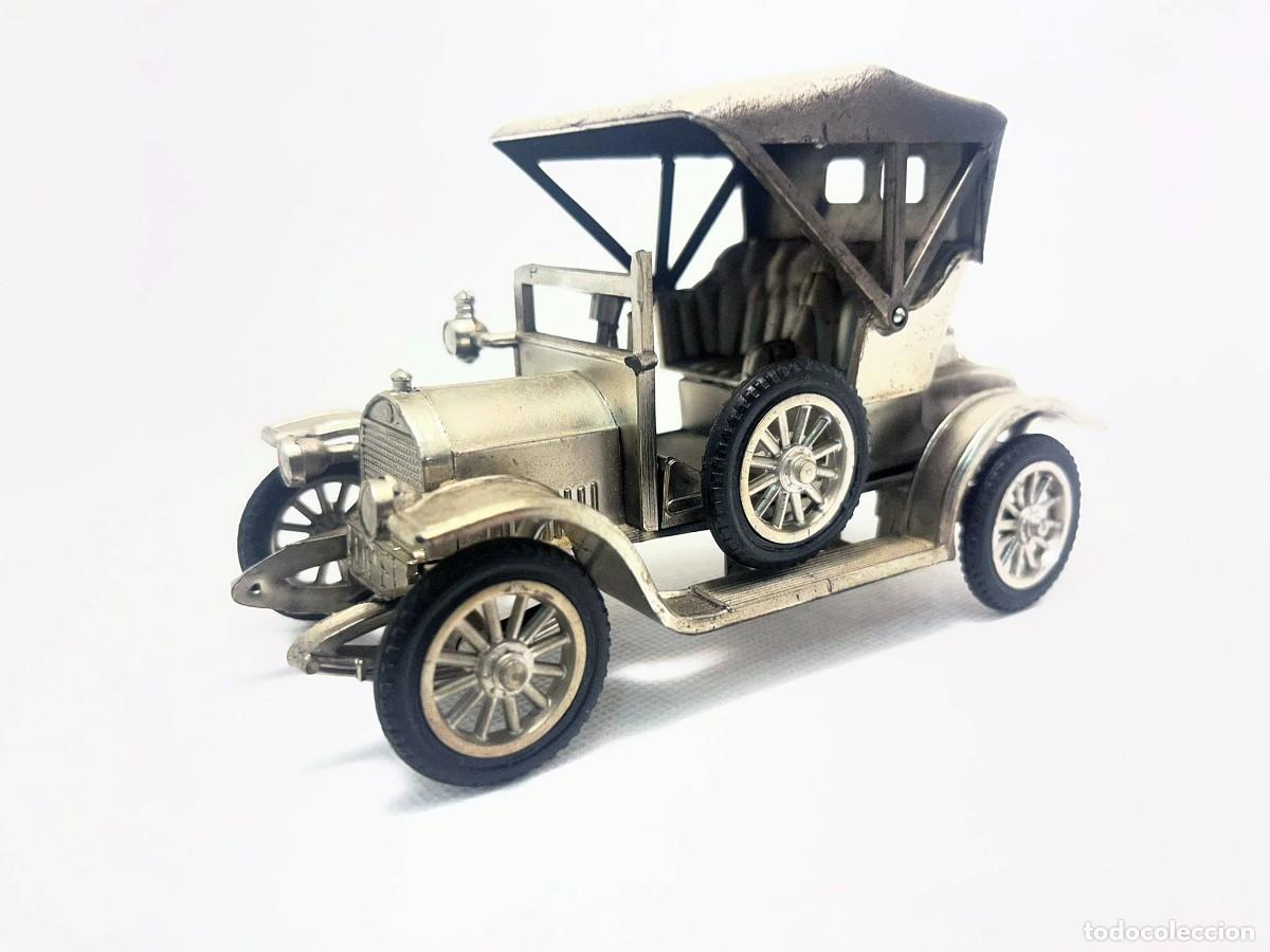 Auto in scala: Coche Cl&aacute;sico Opel Coup&eacute; 1909 Plateado - Nacoral Zaragoza Ref. 1007 (Made in Spain)