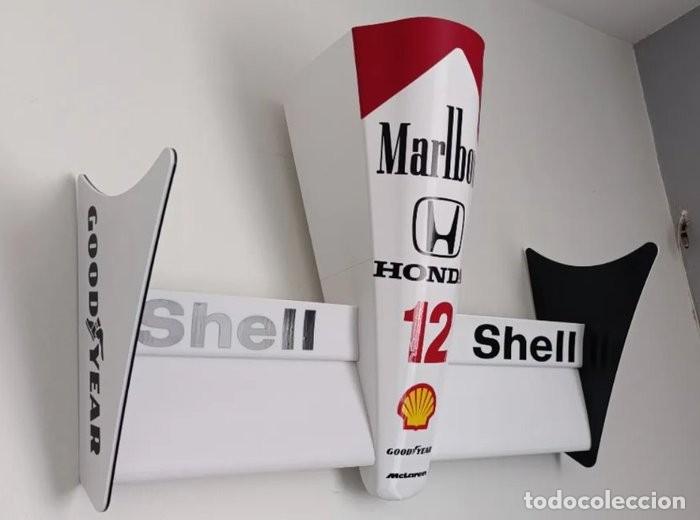 Coches a escala: Aler&oacute;n delantero F1 Mclaren MP4-4 Ayrton Senna 1:2