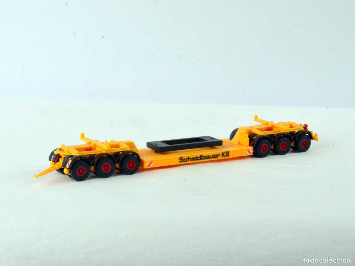 Coches a escala: Kibri Escala 1:87 H0 Remolque G&oacute;ndola 6 Ejes Schmidbauer