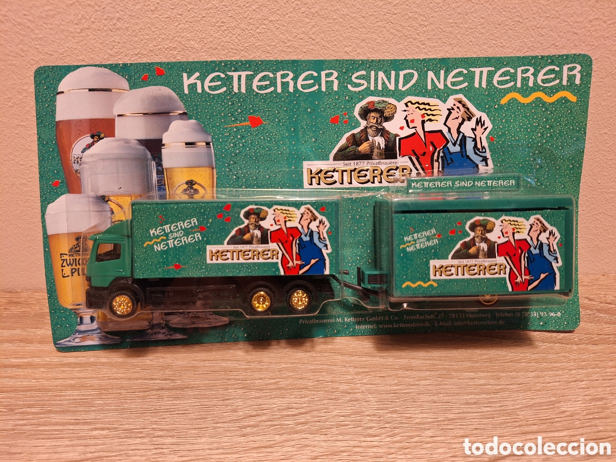 Coches a escala: CAMI&Oacute;N KETTERER BIER &ndash; WERBETRUCK DGD &ndash; 1:87 H0 &ndash; ORIGINAL BLISTER