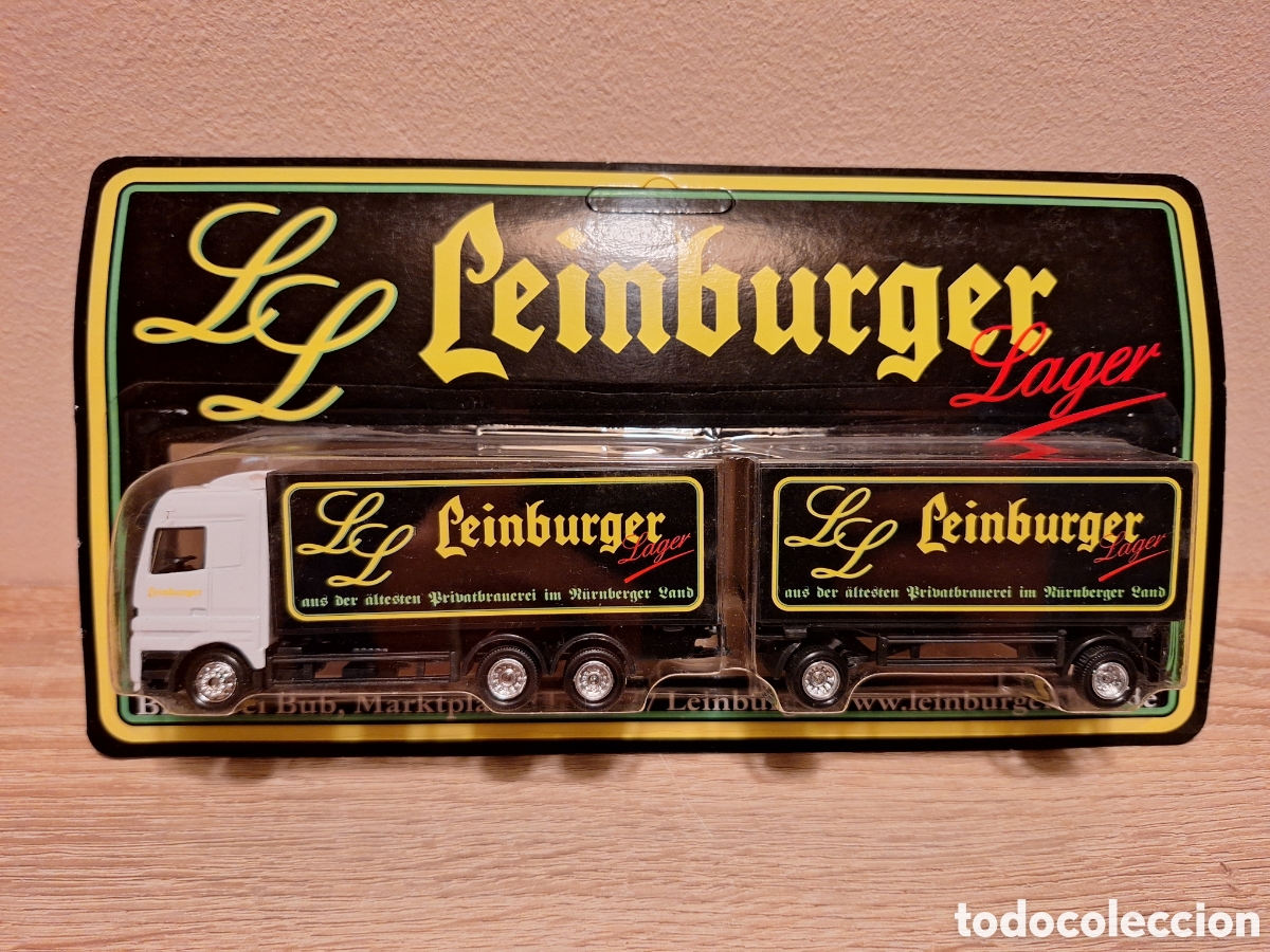 Coches a escala: CAMI&Oacute;N LEINBURGER LAGER &ndash; BRAUEREI BUB &ndash; MB ACTROS &ndash; 1:87 H0 &ndash; ORIGINAL