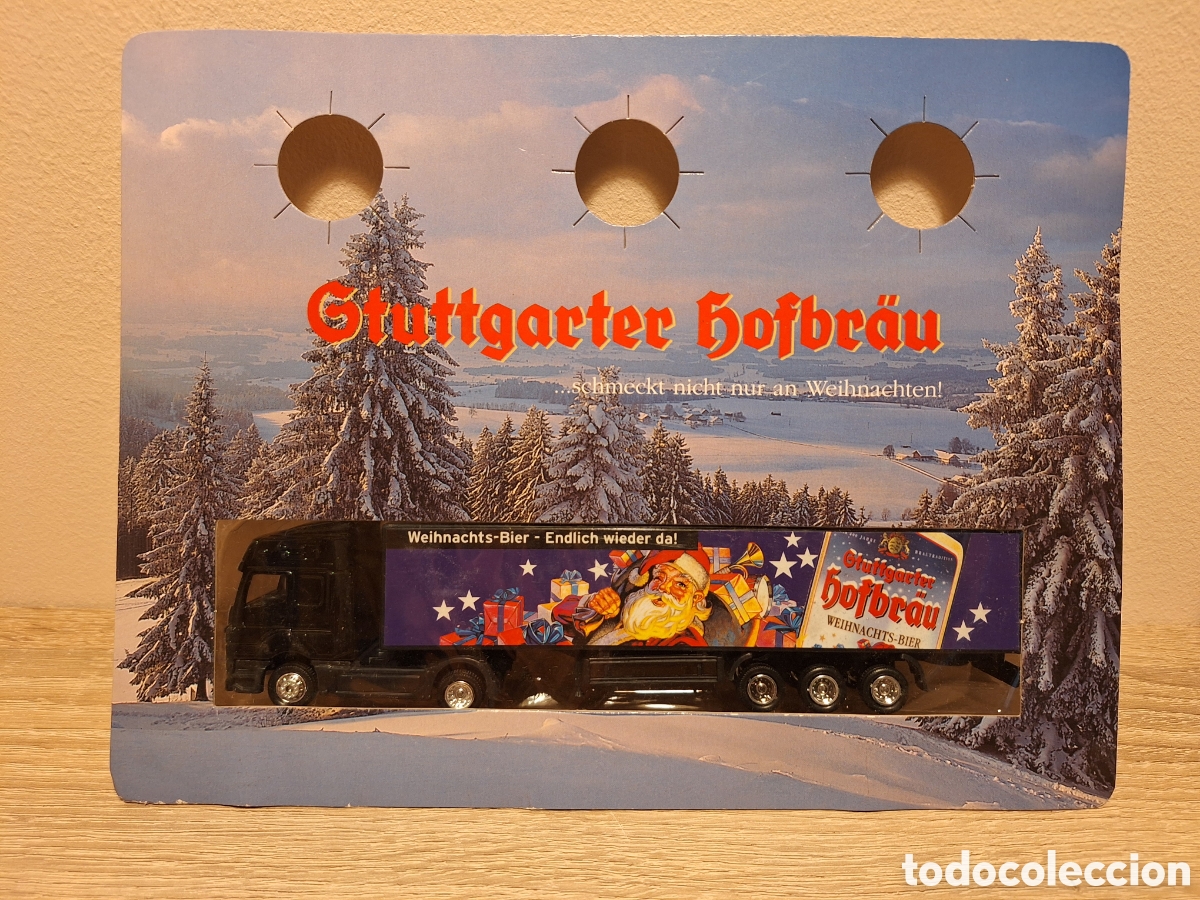 Coches a escala: CAMI&Oacute;N STUTTGARTER HOFBR&Auml;U WEIHNACHTS-BIER &ndash; H&Uuml;MMER &ndash; 1:87 H0 &ndash; ORIGINAL