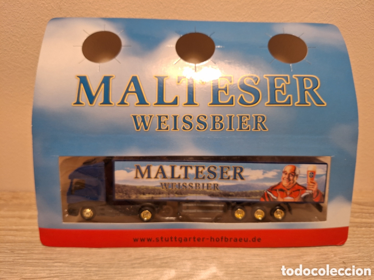 Coches a escala: CAMI&Oacute;N MALTESER WEISSBIER &ndash; H&Uuml;MMER &ndash; IVECO &ndash; 1:87 H0 &ndash; STUTTGARTER HOFBR&Auml;U &ndash; ORIGINAL