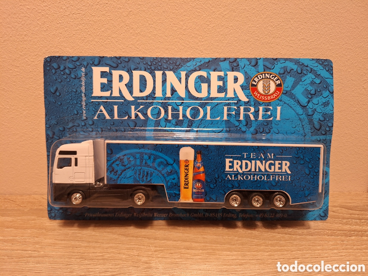 Coches a escala: CAMI&Oacute;N ERDINGER ALKOHOLFREI &ndash; MAN SATTELAUFLIEGER &ndash; DGD &ndash; 1:87 H0 &ndash; N&ordm; 7