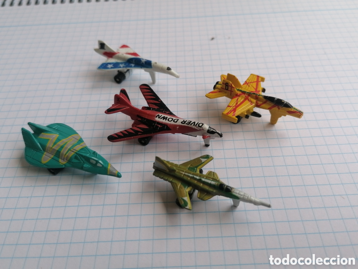 Coches a escala: MICROMACHINES GALOOB A&Ntilde;OS 80 LOTE DE AVIONES DE COMBATE