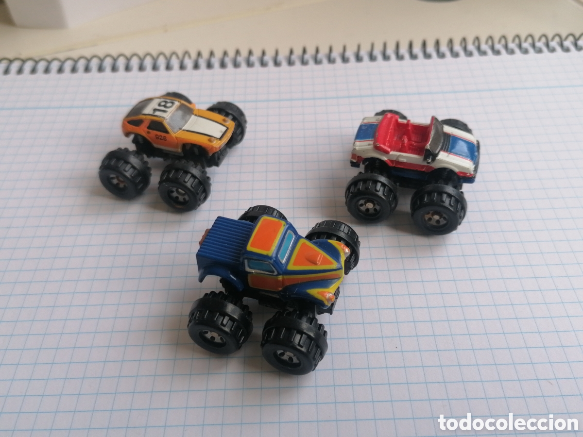 Coches a escala: MICROMACHINES 1987 LOTE BIG FOOT PIES GRANDES