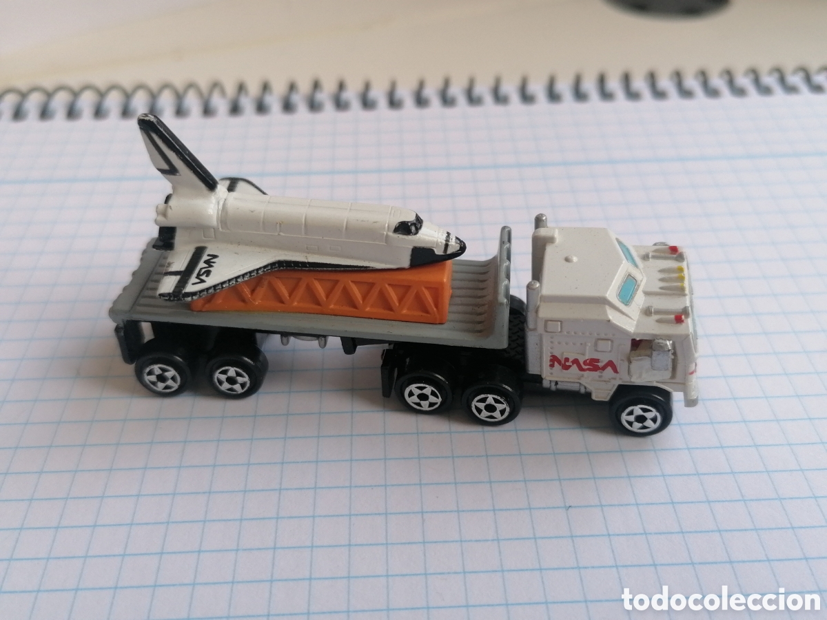 Coches a escala: MICROMACHINES GALOOB 1989 CAMI&Oacute;N TRAILER CON AVI&Oacute;N NASA
