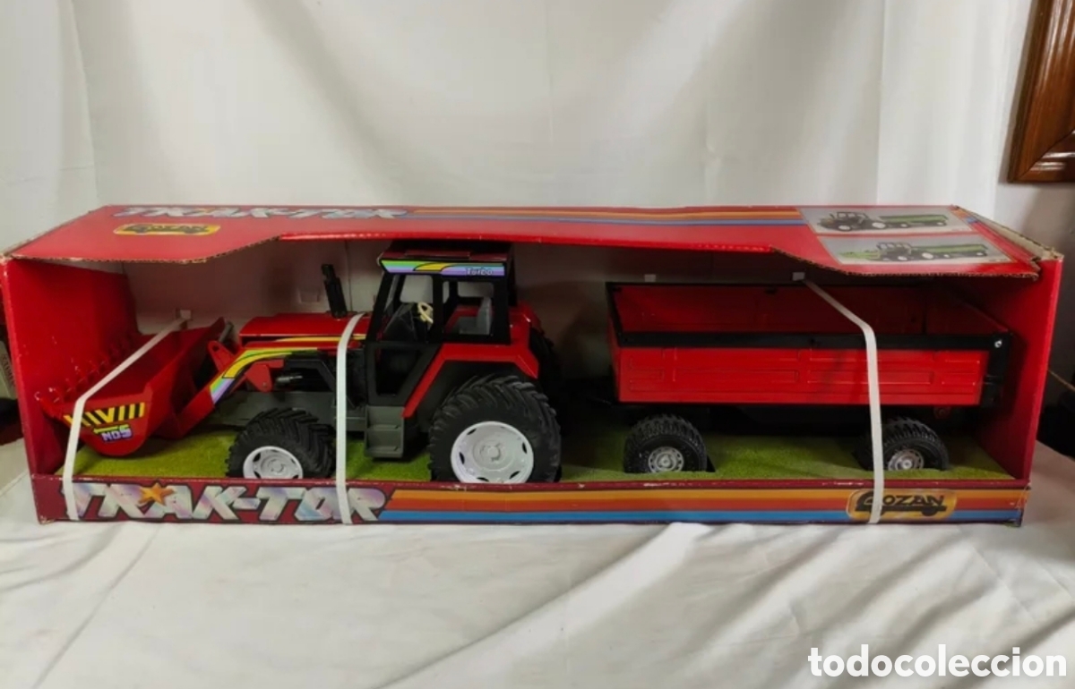 Coches a escala: Gran Trak-tor Gozan a&ntilde;os 80 con Remolque
