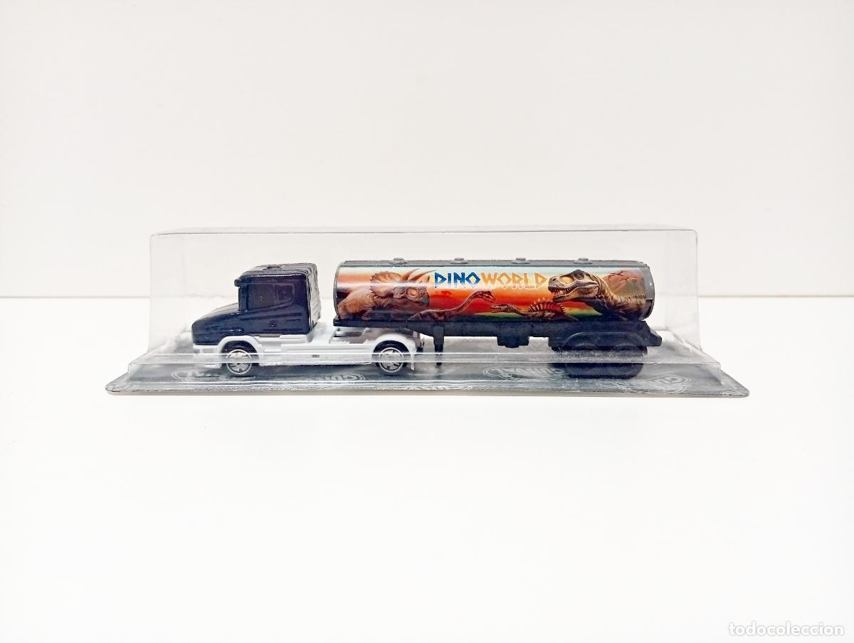 Coches a escala: CAMI&Oacute;N TRAILER CISTERNA DINO WORLD - GUISVAL 1:87 CUBA DINOSAURIOS SCANIA TOY TRUCK JUGUETE ESPA&Ntilde;OL