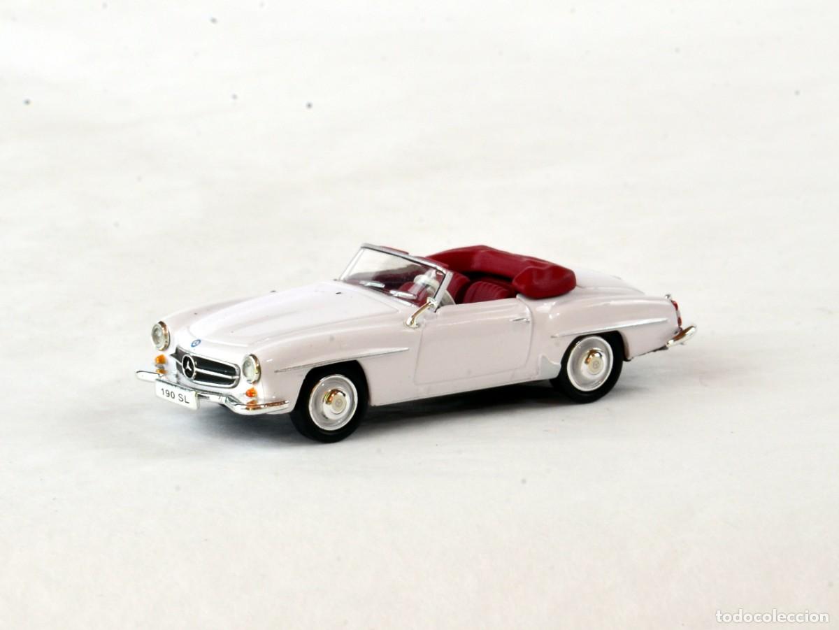 Coches a escala: Ricko Escala 1:87 H0 Mercedes Benz 190SL Plata Impecable con Caja Vitrina