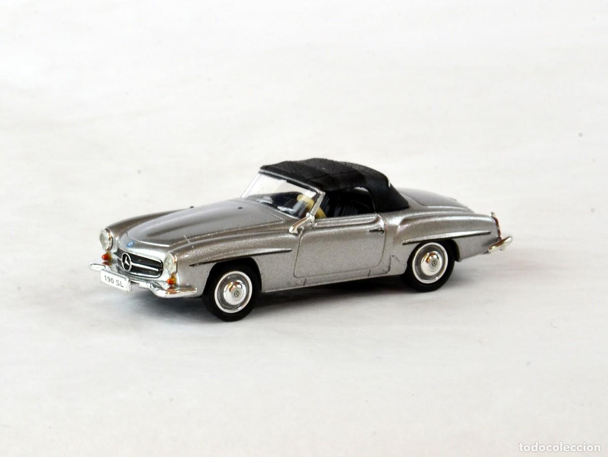 Coches a escala: Ricko Escala 1:87 H0 Mercedes Benz 190SL Plata Cerrado Impecable con Caja